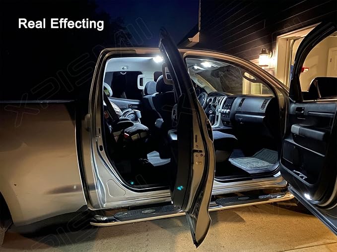 Xpismii 12 Piece 6000K White Interior LED Light Kit Package Replacement for Chevy Chevrolet Silverado/GMC Sierra 1999 2000 2001 2002 2003 2004 2005 2006, with Placement Diagram and Install Tool