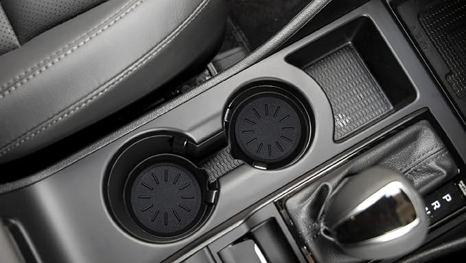LEORAY Car Coasters for Cup Holder Silicone Car Cup Holder Coasters Pack of 2