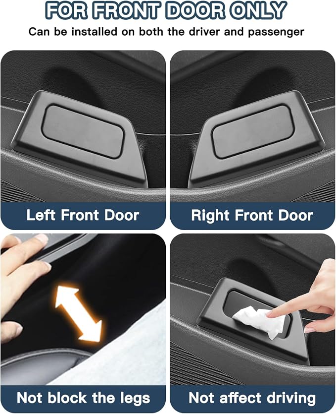Ruiya Corolla Cross Door Trash Can for Toyota Corolla Cross Accessories Portable Mini with Lid Trash Garbage Bin Compatible with 2022 2023 2024 2025 2026 Toyota Corolla Cross