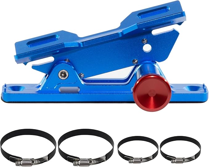 Aluminum Quick Release Fire Extinguisher Mount for 1-10LB Extinguisher Blue | Fit Most Vehicle, Adjustable Roll Bar Holder Compatible with Jeep Wrangler TJ/JK/JL/JKU, ATV, Polaris RZR, Ranger, Can-Am X3