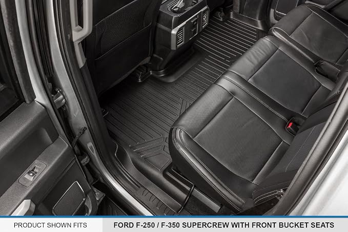 MAXLINER Floor Mats 2nd Row Liner for 2017-2025 Ford F-250