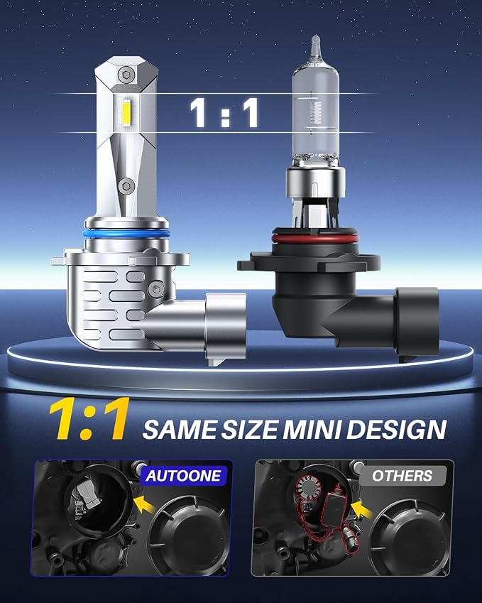 AUTOONE H10 Fog Bulb, 9 Times Brighter H10 Bulb, 3 Min Quick Install, 20 Years Lifespan, No Flicker