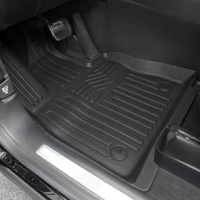 Floor Mats for Ford Explorer 6-Seater 2020-2026, All Weather Floor Mats Trunk Cargo Liner with Backrest Protectors Accessories, Full Coverage Set
