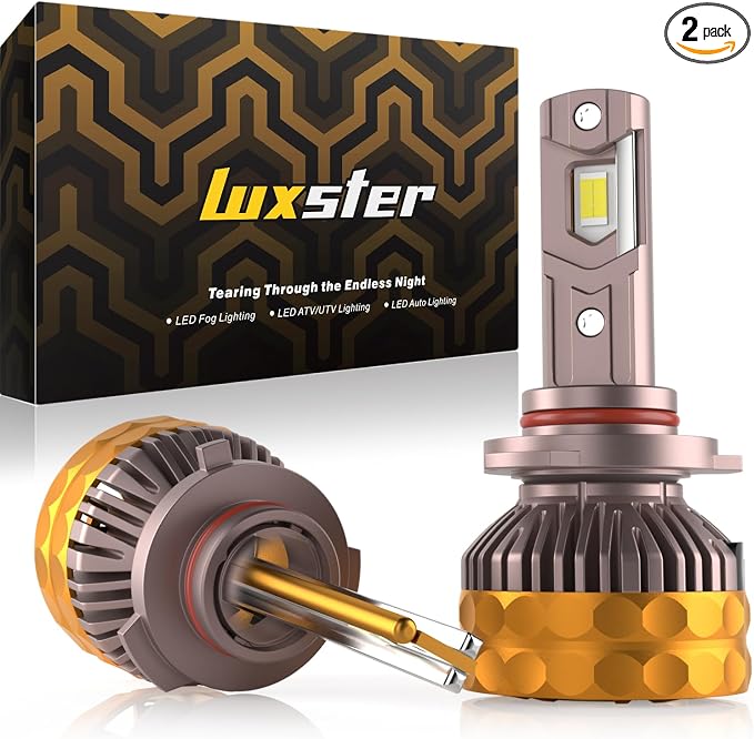 LUXSTER 9006 HB4 Ultra 80000lm High Performance LED Bulbs 6000K (2 Pack) | Exclusive Triple Copper Core Cooling, Stable 80000LM Output, 170° Ultra-Wide Beam, Foglight Use, 6000K, IP68