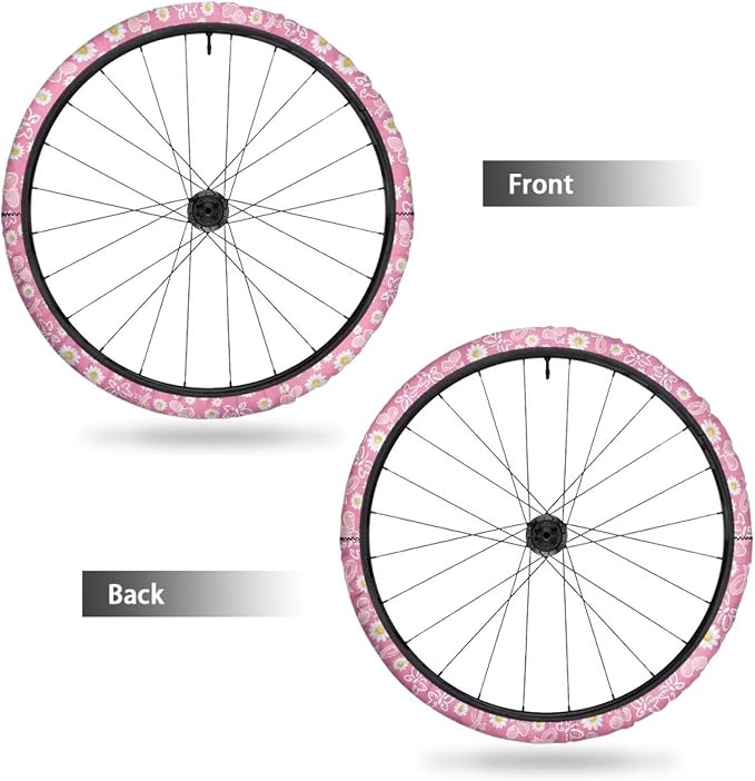 Daisy Wheelchair Wheel Covers 2 Pack Electric Wheelchair Accessories Tyre Covers to Protect Floors Carpets