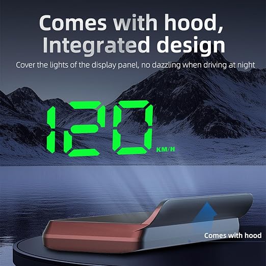 AZIJYV Heads up Display for Cars Digital Speedometer for Car,Speedometer with Overspeed Warning & Auto Brightness Adjustment,speedometer for car with Real-Time Speed Projection for All Vehicles
