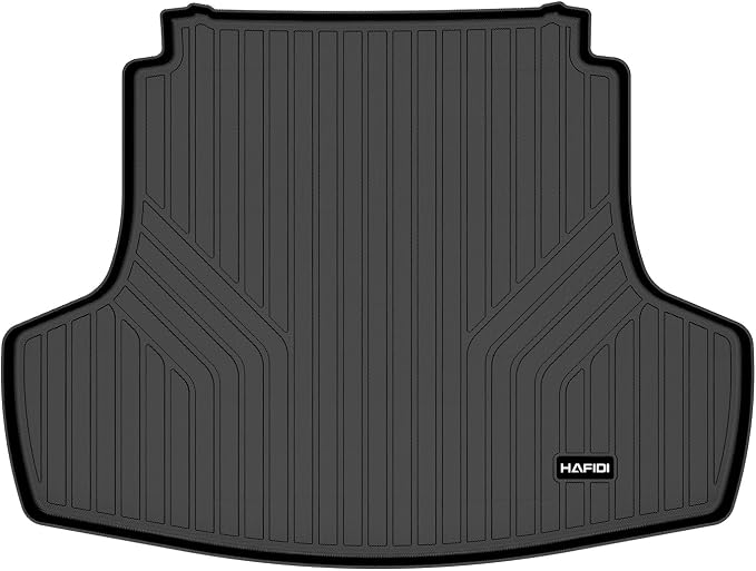 HAFIDI® All Weather Cargo Liner Fit for 2020-2026 Hyundai Sonata & 2021-2026 Kia K5 Car Cargo Mat TPE Automotive Trunk Mat Custom Accessories - Black