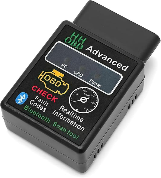 OBDII Car Diagnostic Scanner, Engine Fault Code Reader Bluetooth Scan Tool with Reset & Live Data, Professional OBD2 Wireless Automotive Diagnostic Tester for Phone and PC