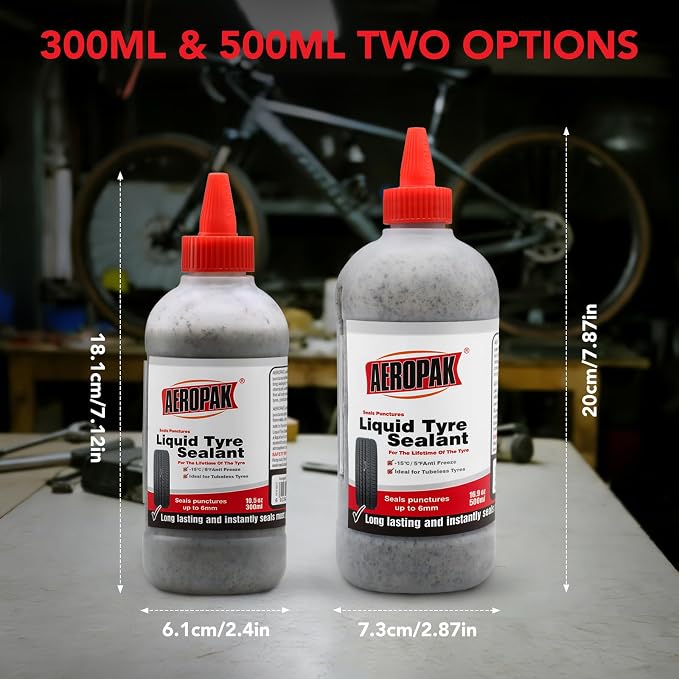 Tire Sealant, Premium Liguid Tyre Sealant, Emergency Flat Tire Repair for Car, Motorcycle, Bike, Jeep, Off-Road, Truck, Tractor 10.58oz | Premium liquid tyre sealant for car, motorcycle, bike, jeep, off-road, truck, tractor