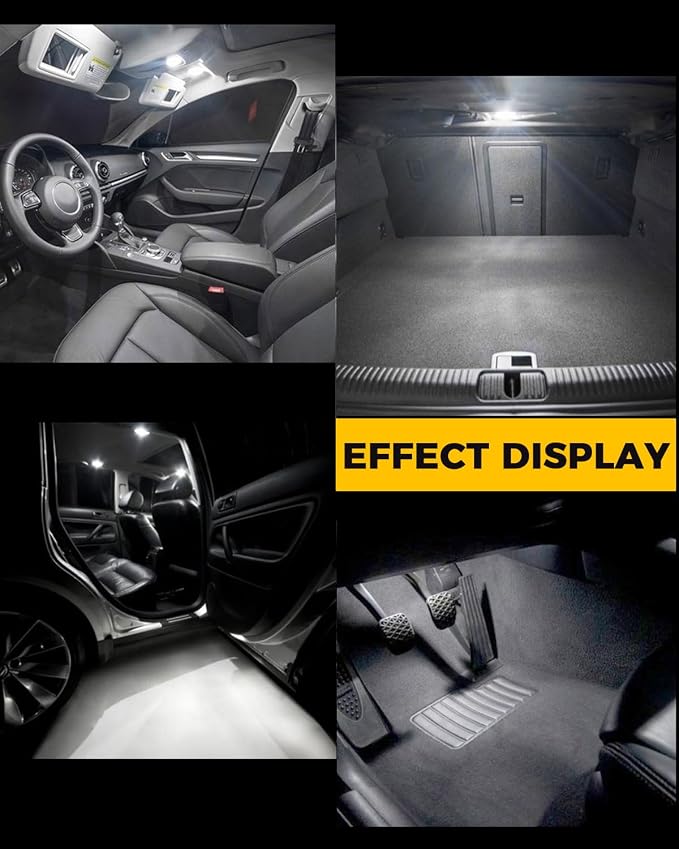 BMT xms Car Interior LED Light Replacement for Toyota Corolla 2019-2024,6000K Super Bright Interior Light Bulbs Package, 8pcs