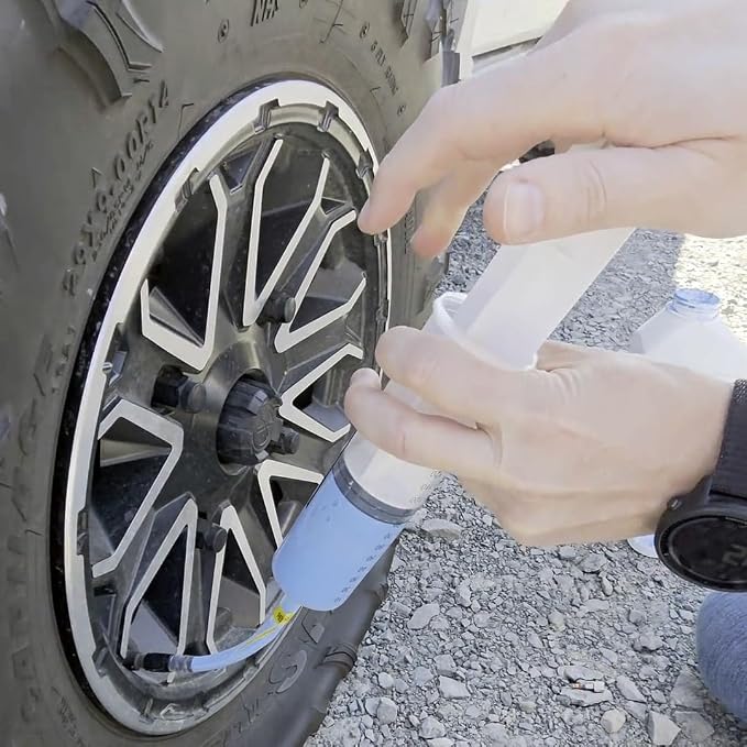 TireJect 5-in-1 Off-Road Tire Sealant - Gallon Kit to Repair and Prevent Flat Tires (applicate up to 16 ATV Tires, Large Tractors, Farm Equipment & More!)