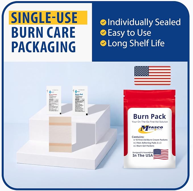 MFASCO First Aid Kit Refill Burn Care Refill Pack