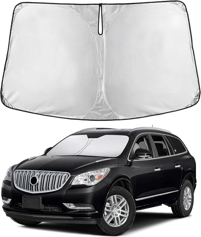 EcoNour Windshield Sunshade Compatible for Buick Enclave 2010-2015 2016 2017, Sun Visor for Front Windshield & Window Sun Shade Cover, UV Heat Blocker & Protector, Car Accessories