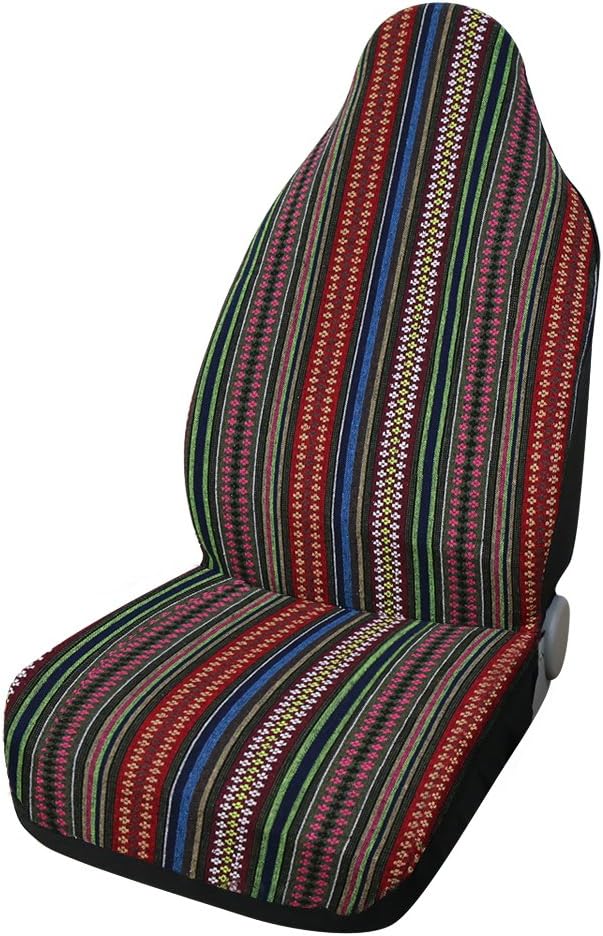 uxcell Universal Durable Bucket Front Seat Cover Protectors for Car SUV Automotive Rose Red