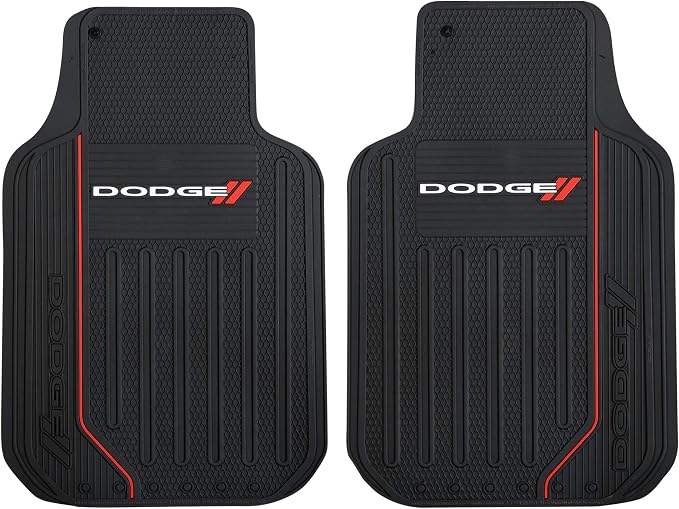 Plasticolor Elite 'Dodge' Automotive Floor Mat Set, (001468R01), Black