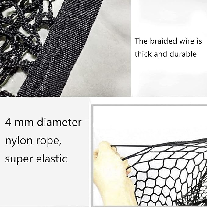 Car Rear Cargo Net, Adjustable Elastic Storage Organizer Net, Trunk Cargo Storage Net Compatible with 2018 2019 2020 2021 2022 2023 2024 2025 2026 Chevy Traverse