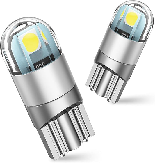 SEALIGHT 194 LED Bulb 6000K White, License Plate Light, Dome Light, T10 168 2825 W5W 3030 Bright Chips Wedge for Replacement Light Bulb, Map Trunk Door Courtesy Dash LED Light Bulb,Pack of 2