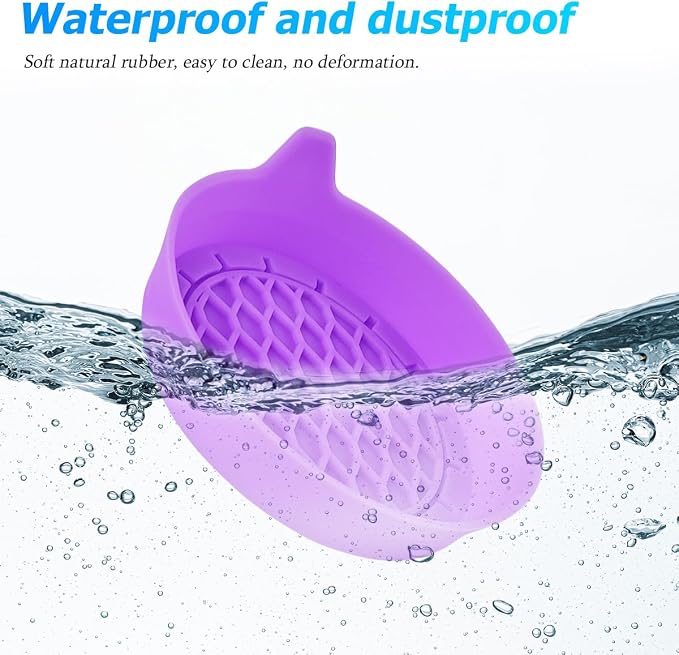 Zpana 4PCS Car Cup Holder Coasters, Silicone Non-Slip Vehicle Cup Recessed Mats, Sift-Proof Automotive Interior Drink Insert Decor Accessories, Universal for SUV, Sedan, Truck (Purple)
