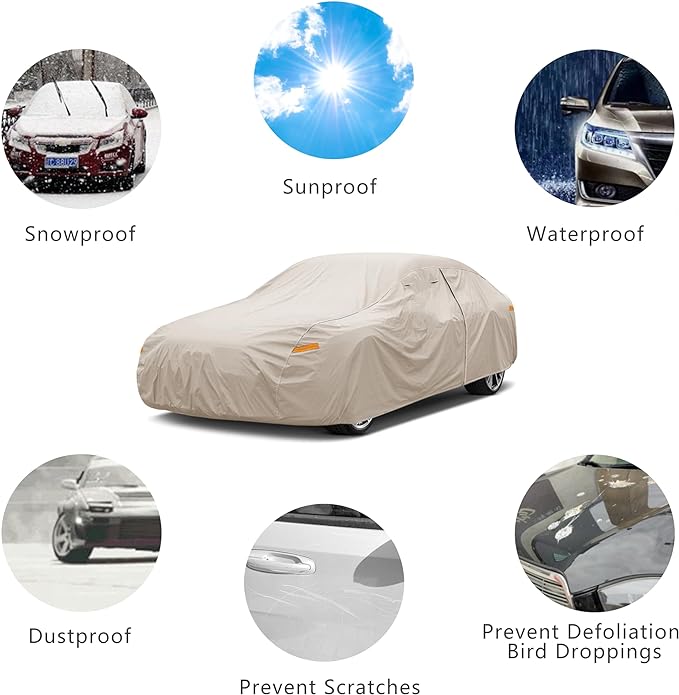 Heavy Duty Outdoor Car Cover Custom Fit for 2011-2026 Porsche 911,Windproof All Weather Waterproof Sun Rain UV Dust Snow Protection Outdoor Car Covers
