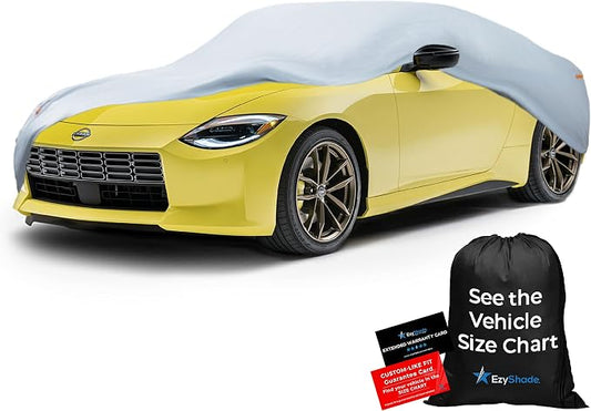EzyShade Multi-Layer Waterproof Sports Car Cover - See Vehicle Size-Chart - Outdoor All Weather Full Exterior Covers for Automobiles - Miata Porsche SLK Z3 Z4 Classic Cars. Size C1 (See SizeChart)