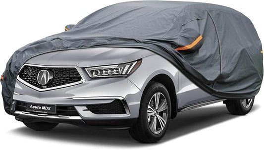 GUNHYI Premium Car Cover Custom Fit Acura MDX (2007-2026), 16 Layers Heavy Duty Car Cover Waterproof All Weather with Zipper Door for Sun Rain Snow Dust Uv Protection