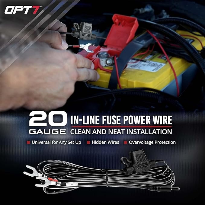 OPT7 Aura RGB Aluminum Car Underglow Kit with Remote Control | Waterproof Rigid LED Bars, Multicolor Underbody Lighting, Exterior Neon Accent Ground Lights, 12V Car Decor