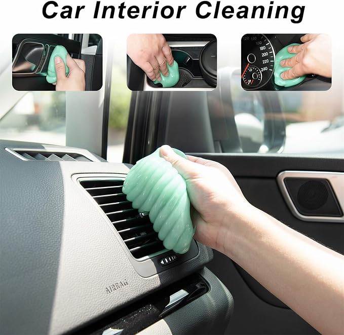 ASFSKY Car Cleaning Gel (5 Pack) Cleaning Putty Universal Dust Cleaning Car Interior Cleaner Keyboard Dust Remover Car Slime Gifts for Men Women Girl