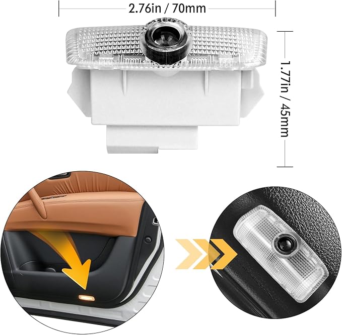 2PCS Car Door Lights Logo for Patrol 2012-2018, Puddle LED Welcome Accessories, Courtesy Ghost Shadow Light