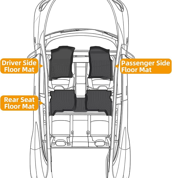 Floor Mats for Toyota 4Runner 1996-2002, 3rd gen 4runner Floor Mats | Custom Fit TPE All Weather Protection Floor Liners, Non-Slip Waterproof Floor Mat Car Accessories