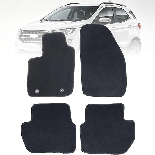 GXARTS Car Waterproof Floor Mats Carpet Full Set Compatible with Ford EcoSport 2018 2019 2020 2021 2022 | All-Weather Protect, Non-Slip Backing | Automobile Floor Liner