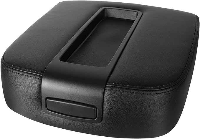 LCWRGS Center Console Lid Black Armrest Cover Replacement for 2007-2014 Chevy Silverado/Tahoe/Suburban/Avalanche | GMC Sierra/Yukon/Yukon XL, Replaces 15217111