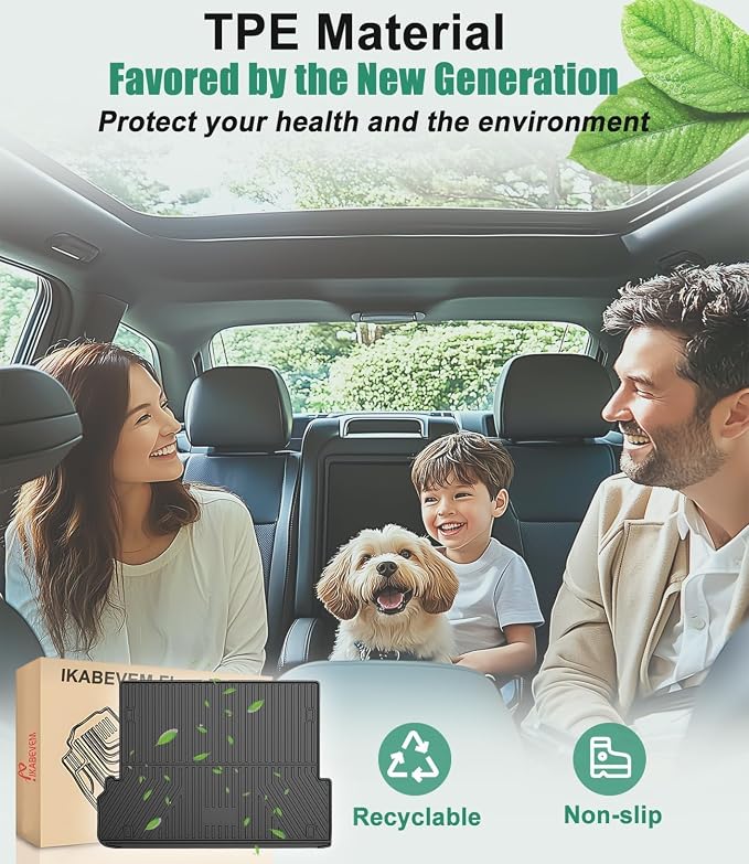 IKABEVEM Cargo Liner Fit for Lexus GX460 2010-2023 - Custom Fit Truck Mats for Lexus GX460 2010-2023 All Weather TPE Guard Trunk Liner