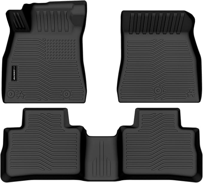 Auxko All Weather Floor Mats for 2026 Nissan Sentra TPE Rubber Liners Accessories for 2026 Nissan Sentra Odorless Anti-Slip Floor Mats Black