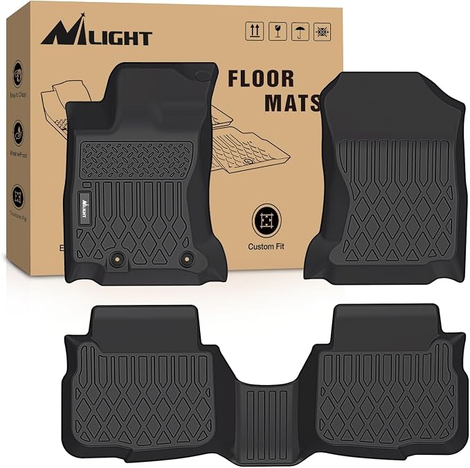 Nilight TPE Floor Mats for Subaru Outback Legacy 2020 2021 2022 2023 2024 2025 All Weather Custom Fit Heavy Duty Floor Liners