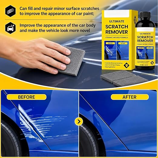 2PCS Ultimate Scratch Remover, 3.53 Fl Oz, Plastic Polish Scratchs Removers, Car Scratchs Repair Paste Deep Scratch