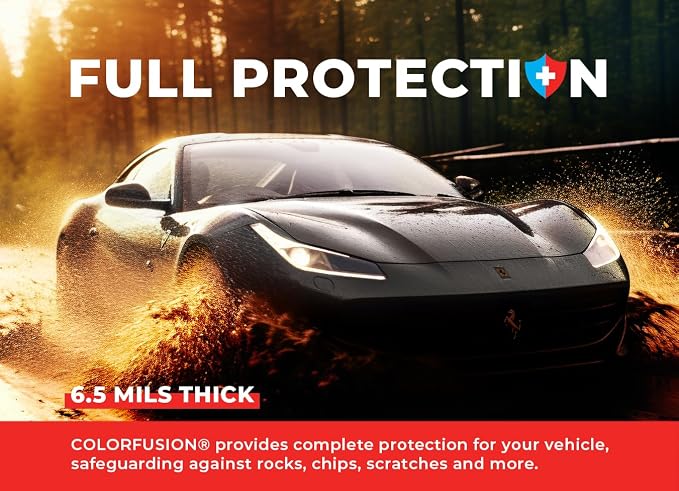 ColorFusion PPF by VViViD, Gloss Metallic Shadow Ash Grey Dry Apply PPF Vinyl Car Wrap Roll 10ft x 5ft