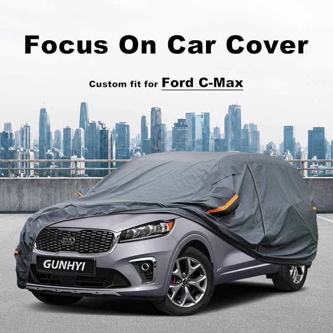 GUNHYI Premium Car Cover Custom Fit Kia Sorento (2002-2026), 16 Layers Heavy Duty Car Cover Waterproof All Weather with Zipper Door for Sun Rain Snow Dust Uv Protection