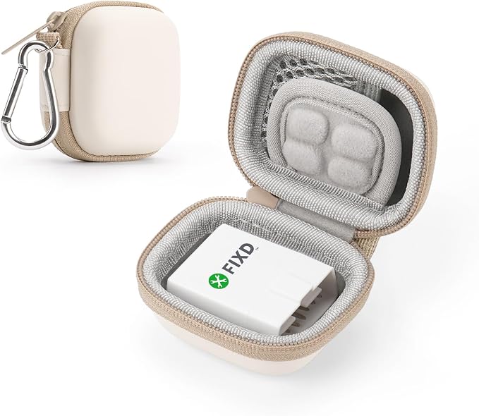 Case for FIXD Car Diagnostic Tool, Bluetooth OBD2 Scanner Diagnostic Tool | Mini Compact Portable Storage Bag, Shockproof Waterproof, Only Case