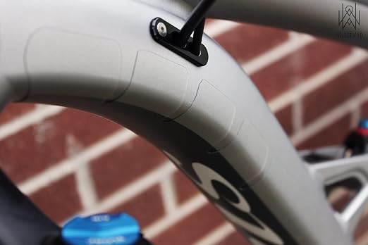 Bike Frame Protection Tape- High Impact Clear Vinyl Wrap Includes Tool (4”x72) Bicycle Frame Protector, Mountain Bike Frame Guard Chainstay Protector (Clear)