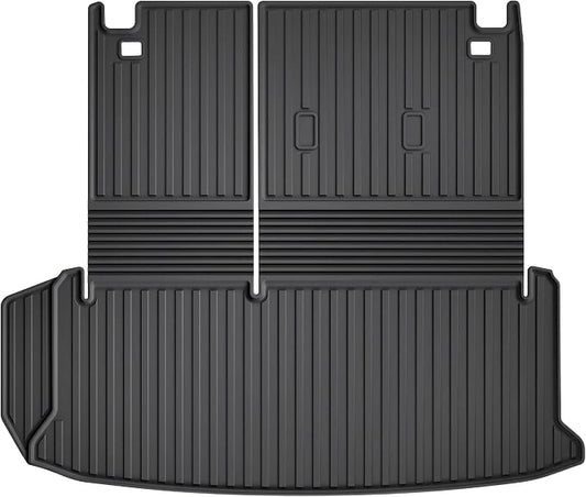 Cargo Mat Fit for Toyota Grand Highlander 2024 2025 2026 with Seat Back Mat | Not for Highlander, 2-in-1 Cargo Liner, Custom Fit, All-weather Protection, Waterproof, Easy to Clean, Heavy Duty