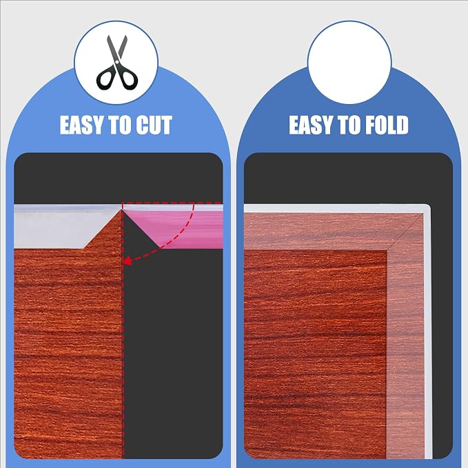 Clear Rubber Edge Trim, Self-Adhesive Cabinet Door Edge Guard, Flexible U Shaped Edge Banding, Peel and Stick 1"(25mm) Wide Size U Shaped Protector, Baby Proof Guards for Plywood, Furniture, 20Ft