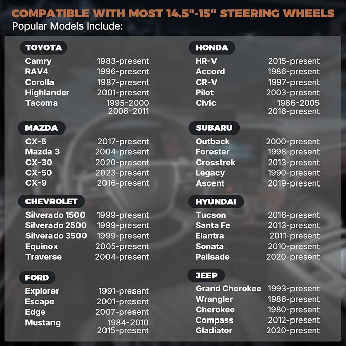 West Llama Car Steering Wheel Cover for Truck, Sporty Anti-Slip, 15.5-16 Inch