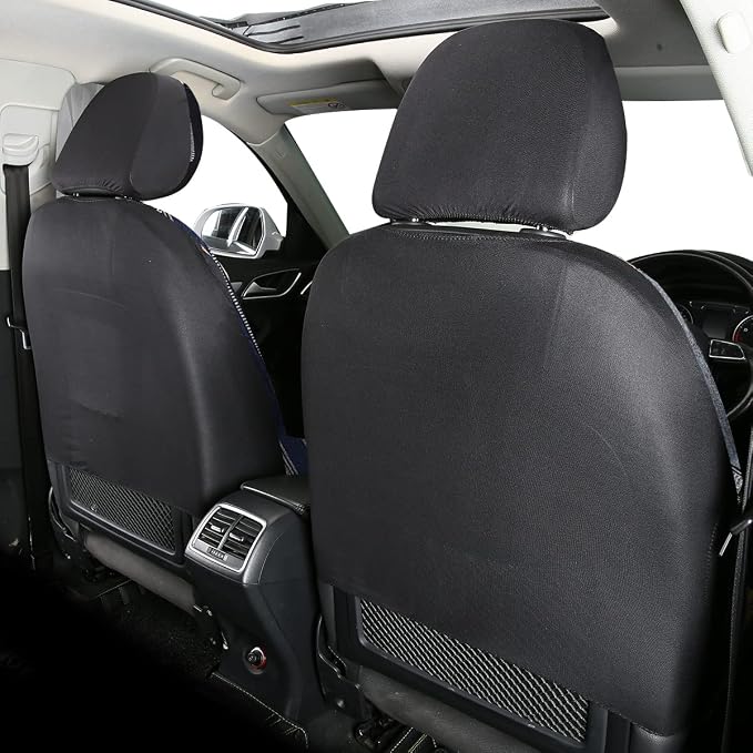 Baja Saddle Blanket Car Seat Covers 4PCS Front, Breathable and Washable Striped Woven Automotive Vehicle Universal Seat Cover for Sedan, SUV, Truck, Airbag Compatible