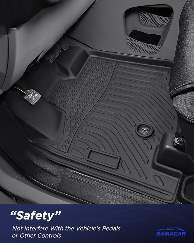 All Weather Floor Mats for Dodge Grand Caravan 2008-2021 7 Seats | Waterproof,Non-Slip,TPE Carpets,Rubber,Heavy Duty,3 Row Cargo Liner,for Caravan SE/SXT/Crew,Accessories