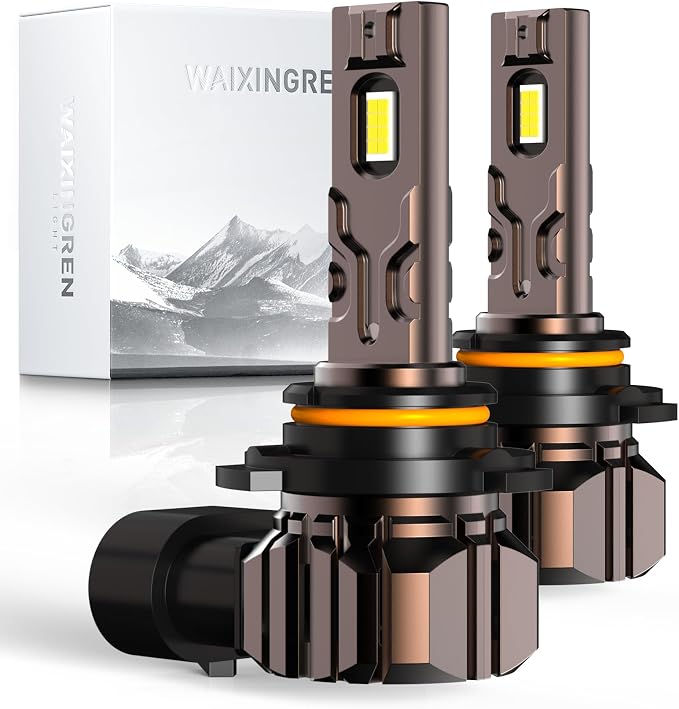 Bulb, 26000LM Super Bright 6500K 800% Brighter Bulbs with Turbo Fan, IP68 Waterproof, Plug-N-Play (9006/HB4)