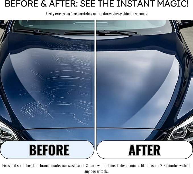 5PCS Nano Sparkle Cloth for Car Scratches,Nanotechnology Scratch Remover, Effectively Remove Light Scratches, Swirl Marks, Paint Oxidation on Cars, Trucks, Motorcycles, Safe for All Paint Colors
