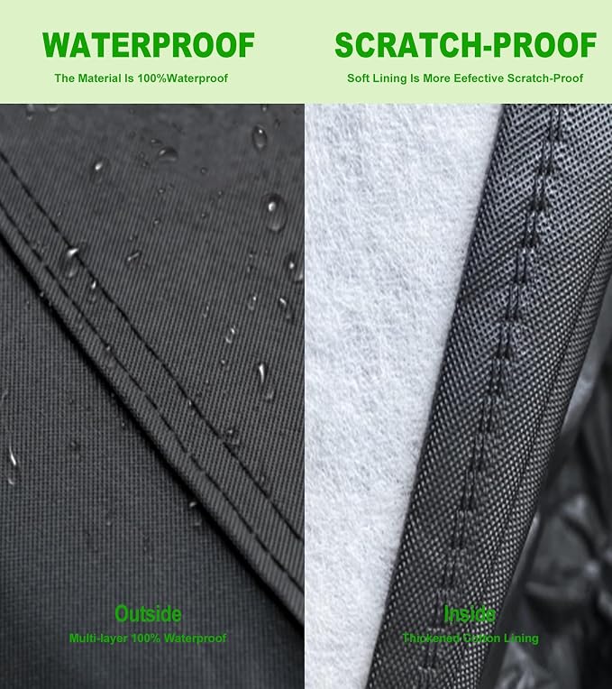SUV Car Cover for Automobiles All Weather Waterproof Snowproof UV Protection Outdoor Universal Fit for BMW X5/X6/X7, Audi Q7 Q8, Chevrolet Volkswagen Honda Hyundai Fit Up to 206’’