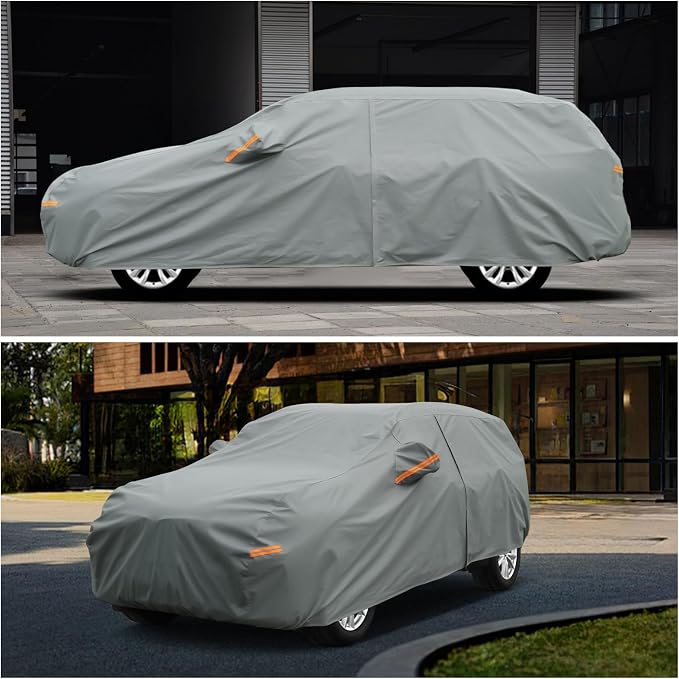 Kayme Heavy Duty SUV Car Cover Custom Fit Mercedes Benz GLE GLE300 GLE350 GLE400 GLE450 GLE53 GLE63 (2015-2025) Waterproof All Weather for Automobiles, Full Exterior Covers Sun Rain UV Protection.