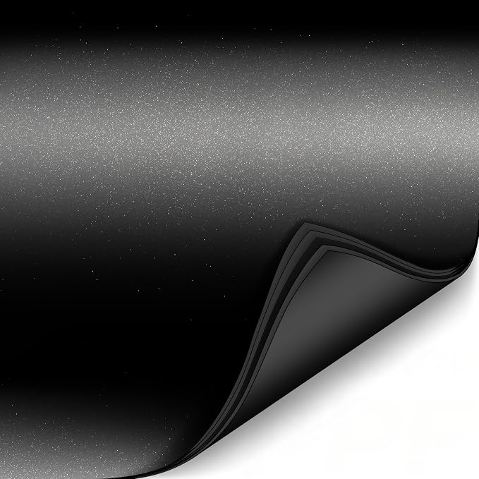 ColorFusion PPF by VViViD, Matte Stealth Metallic Black Dry Apply PPF Vinyl Car Wrap Roll 1ft x 5ft