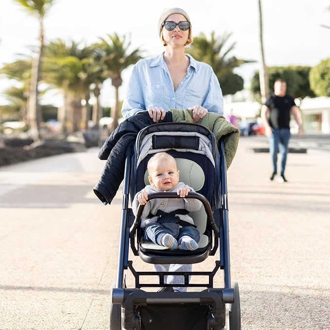Momcozy Stroller Cooling Pad | Universal Soft Cooler Pad, Breathable & Adjustable Seat Liner | Detachable 2-Piece Cooling Cushion | Fits Strollers, Crib, High Chair, Swing
